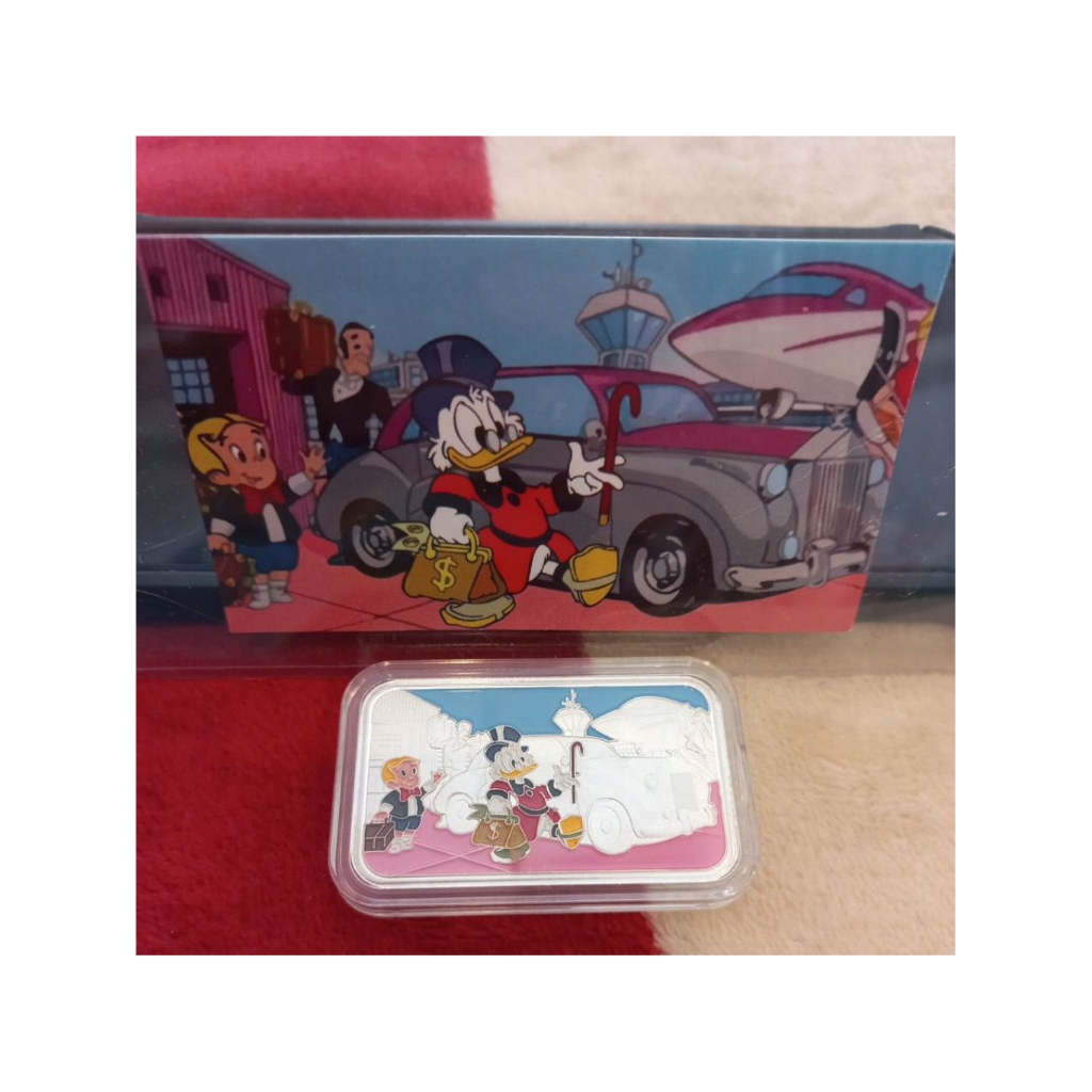 RICHIE RICH UNCLE SCROOGE FINE SILVER 1OZ MADE IN USA LIMITED 200 ONLY PERAK COIN BAR