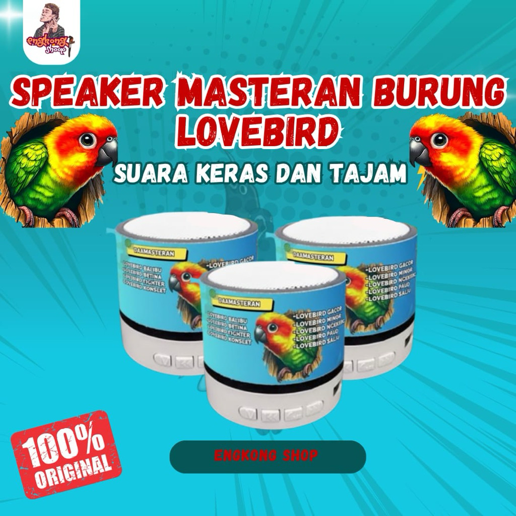SPEAKER MP3 MASTERAN BURUNG KHUSUS LOVEBIRD