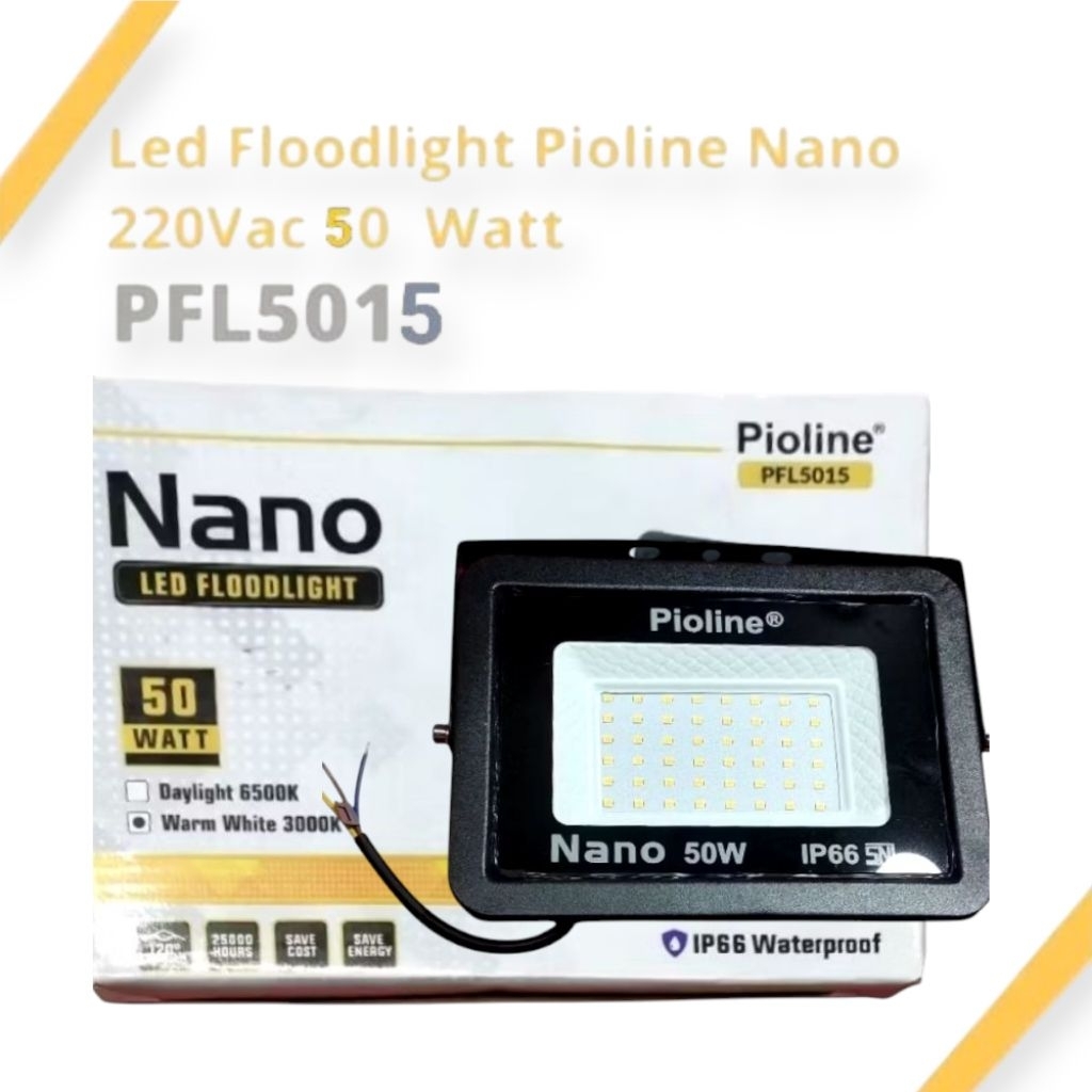 LAMPU SOROT NANO PIOLINE 50W KUNING