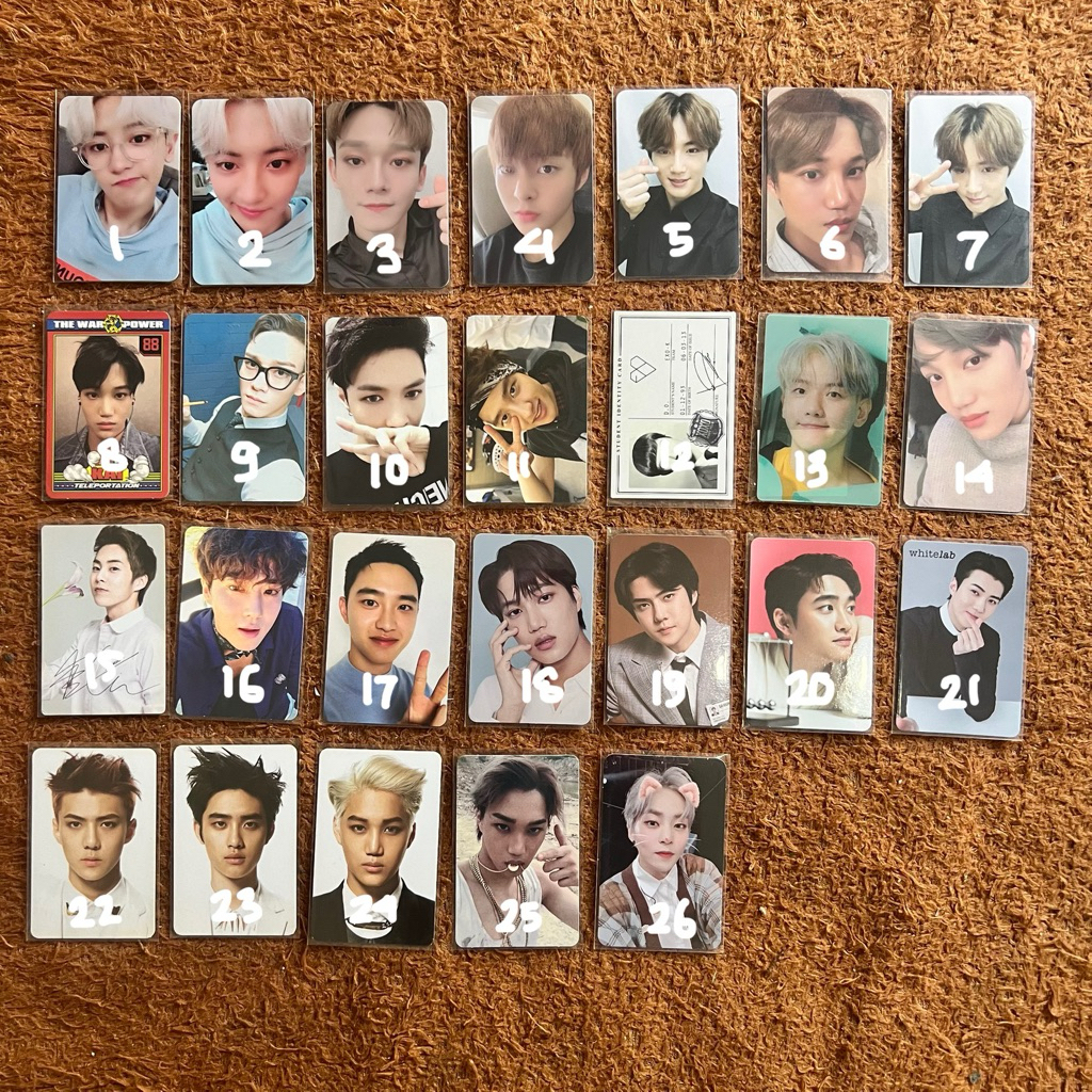 [OFFICIAL] PC PHOTOCARD EXO KAI CHEN DO XIUMIN SUHO LAY BAEKHYUN SEHUN CHANYEOL
