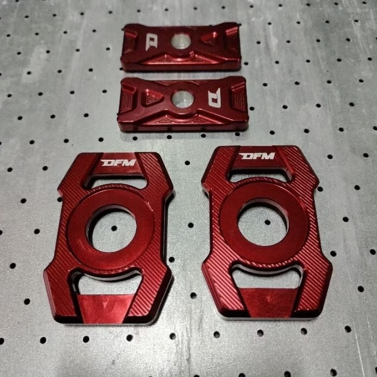 Cover Stelan Rantai Cnc Crf150l Plat Tutup Setelan Rante Swing Arm Ori Honda CRF150L DFM racing