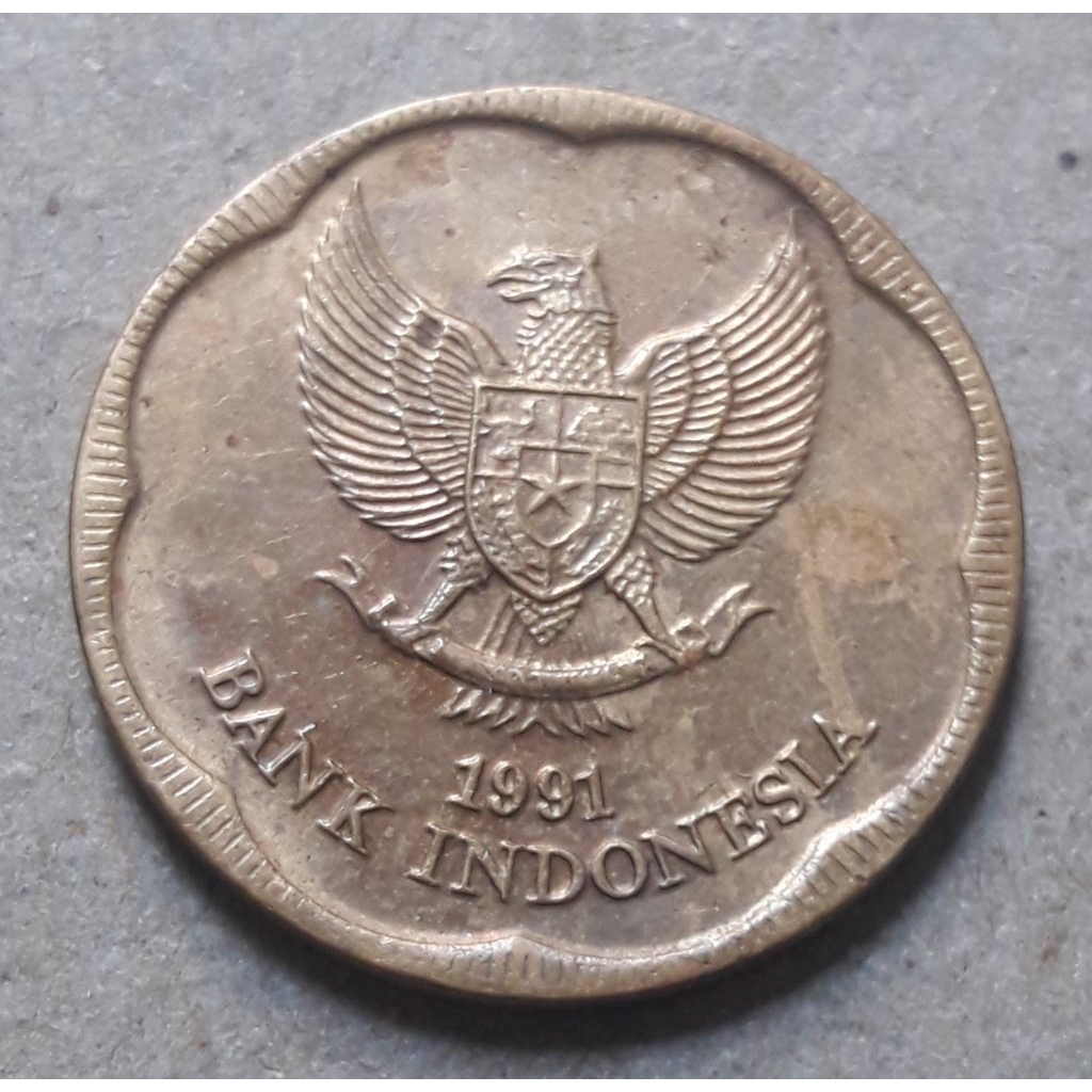 koin 500rupiah melati tahun 1991