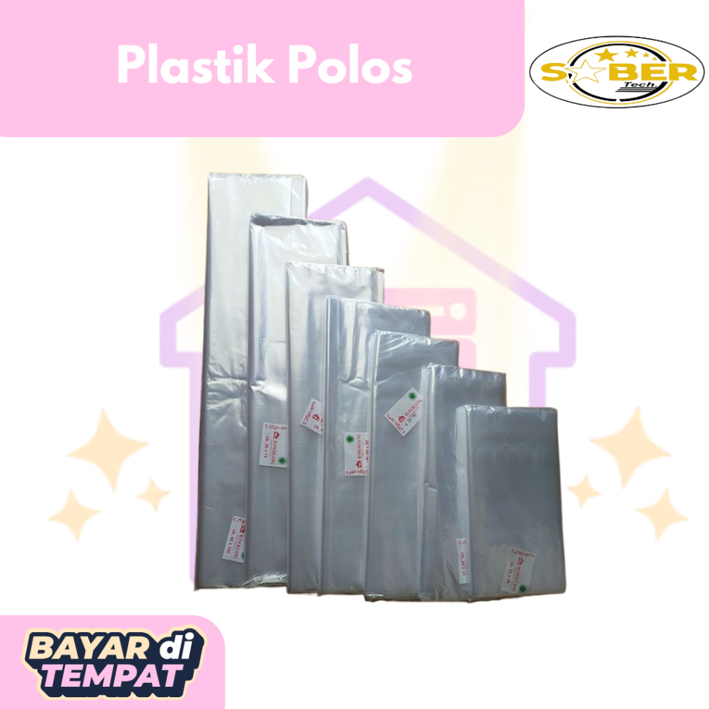 Plastik Packing Loundry Polos atau jinjing /Plastik PP bening /Plastik Loundry kiloan