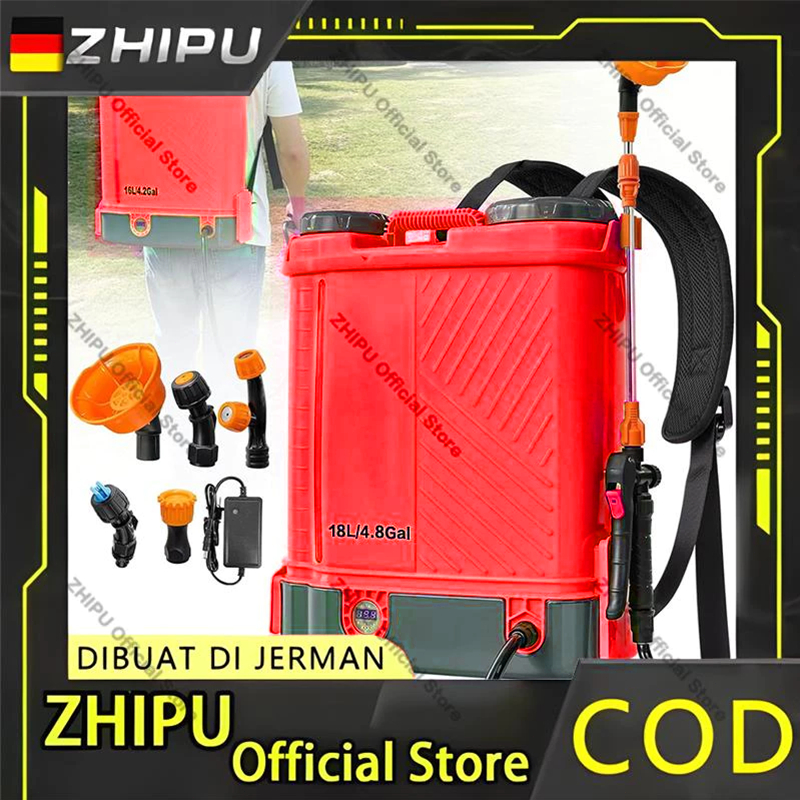 ZHIPU Pompa Sprayer Semprotan Tanaman Elektrik Tangki 18 Liter Mesin Semprot Pertanian Semprot 12V 8