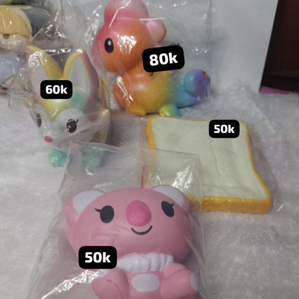 SQUISHY IBLOOM cheesecake koala cutie saurus fox toast