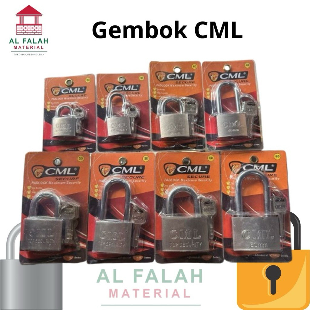 Gembok merk CML Gembok Pagar, Gembok Rantai Gembok Rumah