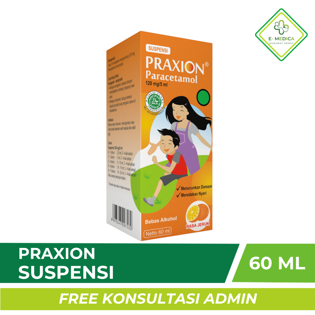 Praxion Sari Jeruk 60 ml - Praxion Anak Siap Pulih Cepat