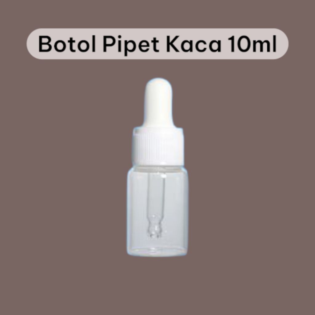 Botol Kaca pipet 10 ml Botol kaca skincare serum share in jar botol skin care kaca 10 ml botol pipet