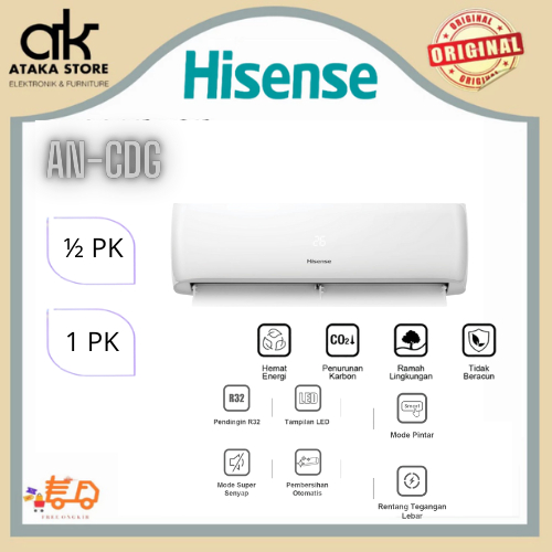 AC HISENSE STANDAR AN05CDG (1/2PK) / AN09CDG (1PK) AC STANDAR HISENSE