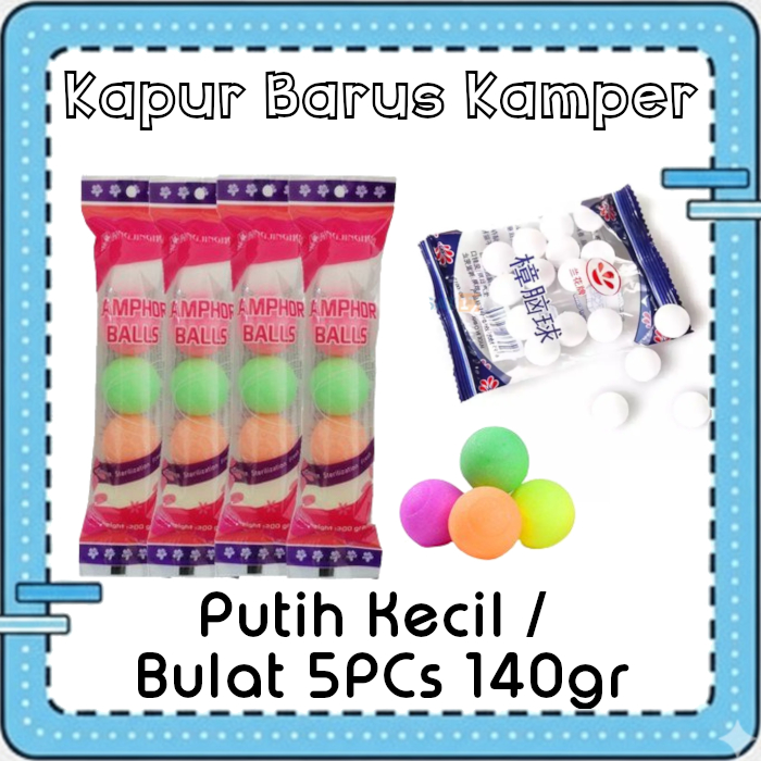 Kapur Barus Putih Kecil / Warna Besar Kamper Pengusir Tikus Anti Serangga Pengharum Ruangan