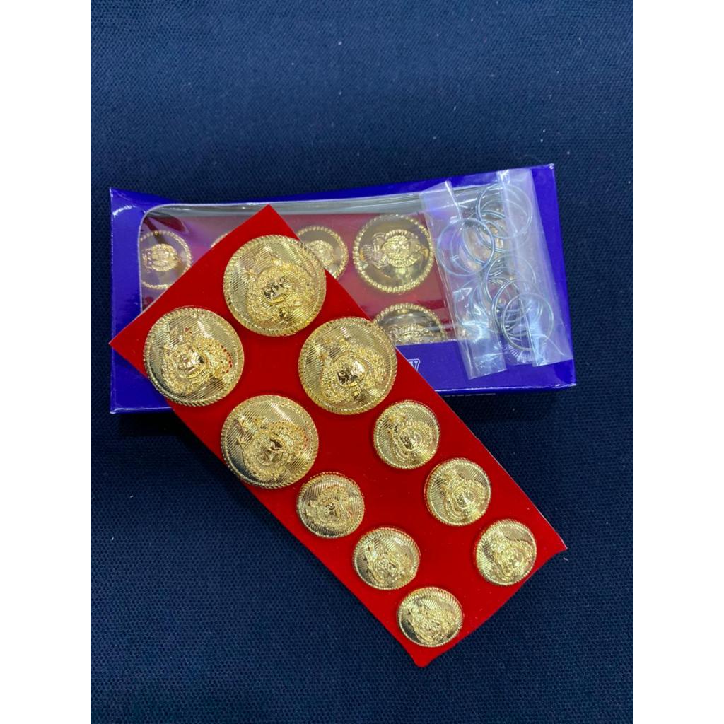 Kancing PDU POLISI TNI DAMKAR | Atribut Perlengkapan ABRI | Ready stock grosir dan satuan