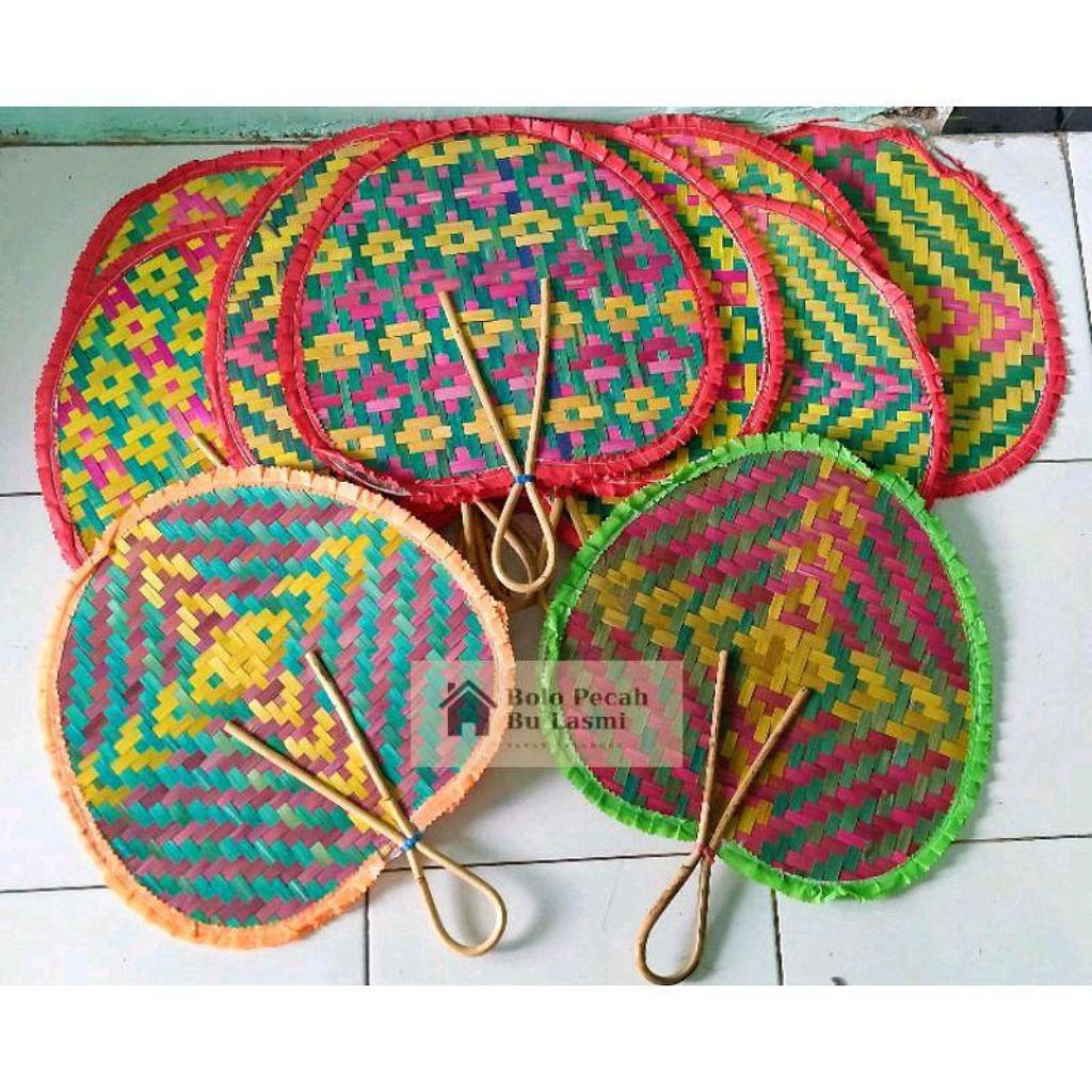 BL - Kipas JUMBO / Kipas Tangan Bambu Anyam Bulat Besar JUMBO / Kipas Tangan Bambu