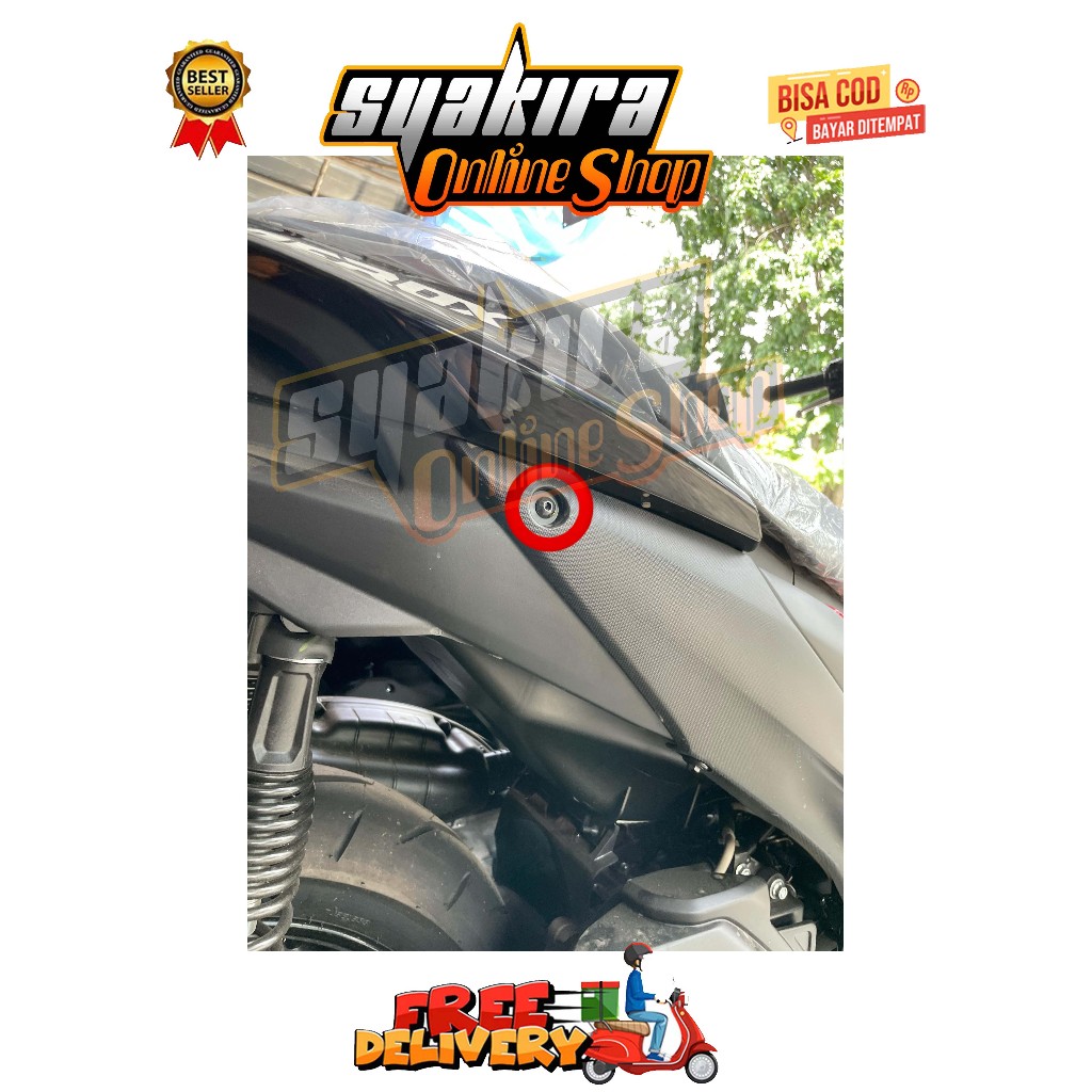 BAUT BODY SAMPING ( 1 BAUT ) MODEL SPIRL AEROX OLD NMAX NEW N-MAX OLD NEO LEXI TURBO TAHUN 2016 - 20