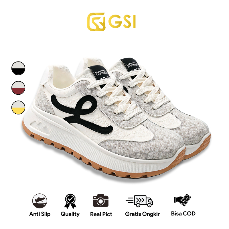 GSI Qiara 1373 Sepatu Sneakers Wanita Casual Sport Olahraga Running Cewek SIZE "37-41"