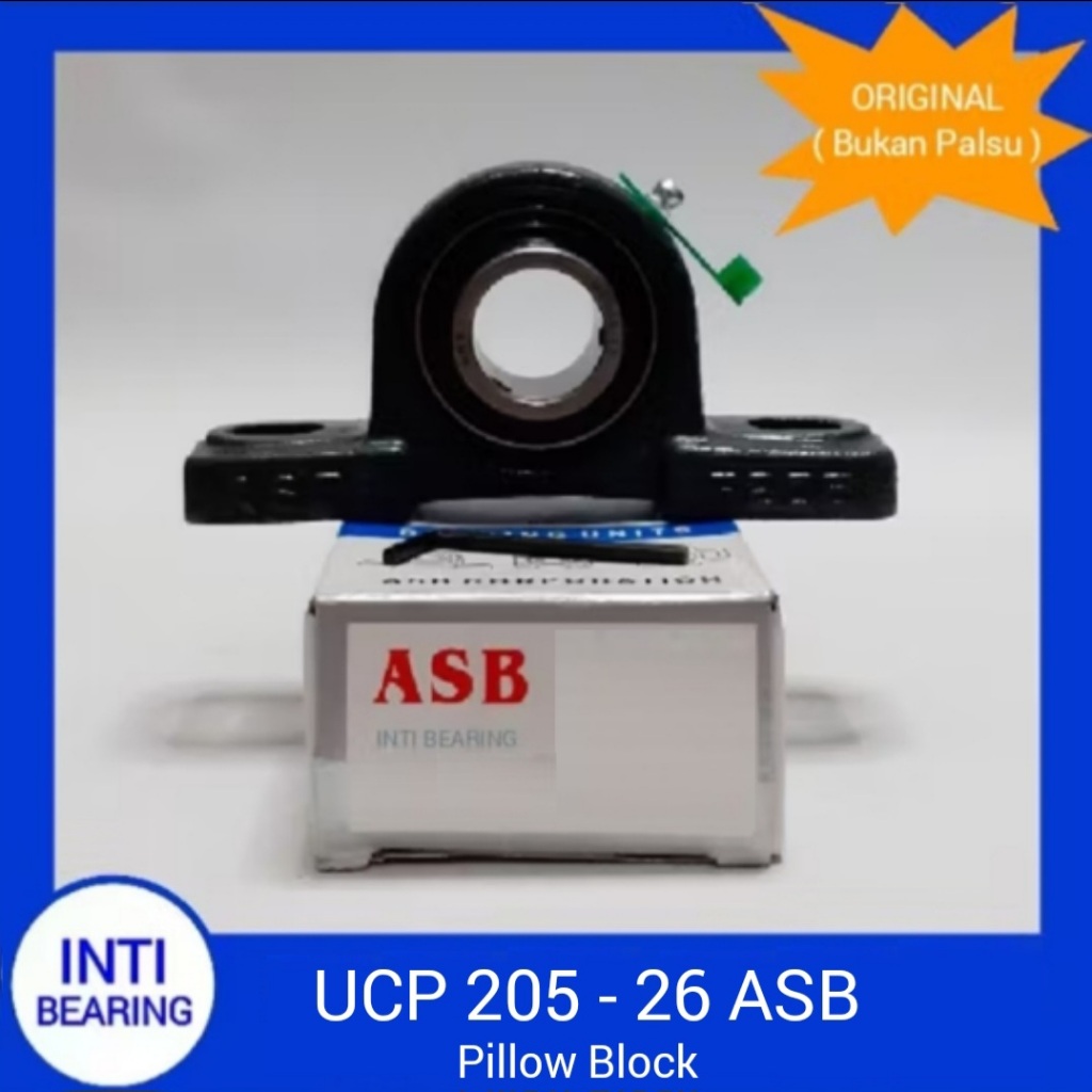 PILLOW BLOCK UCP 205-26 ASB ASLI BEARING DUDUK 205 ORIGINAL LAHER BANTALAN