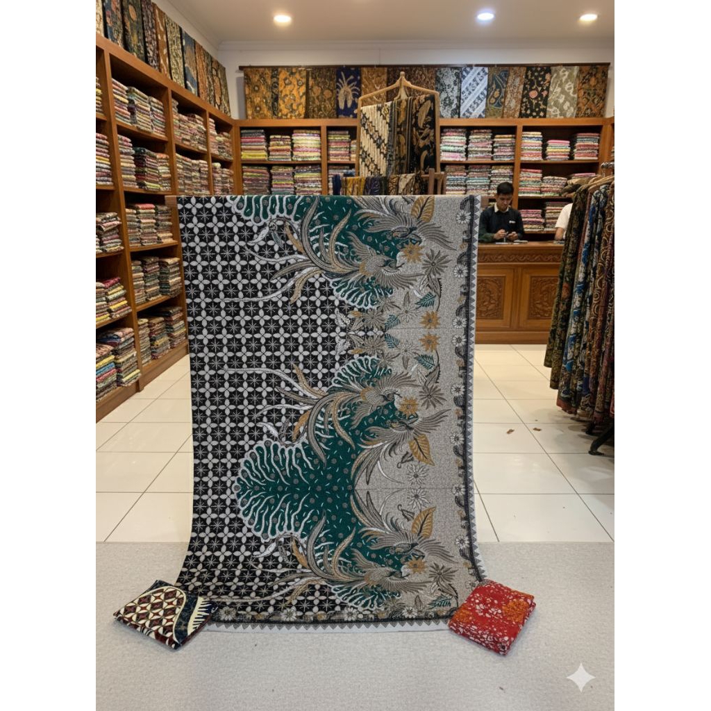Kain Batik Halus Wirosari motif burung kembar katun prima solo