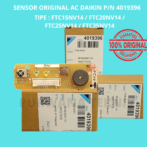 SENSOR DAIKIN Thailand ORIGINAL FTC PN 4019396 Tipe FTC15NV14 / FTC20NV14 / FTC25NV14 / FTC35NV14