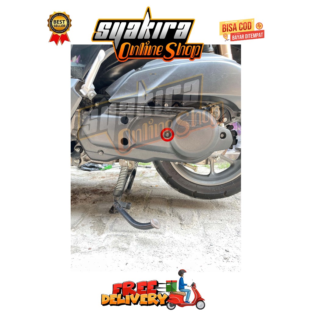 BAUT COVER CVT PLASTIK ( 1 BAUT ) MODEL 2 KUNCI AEROX OLD NMAX NEW N-MAX OLD NEO LEXI TURBO TAHUN 20