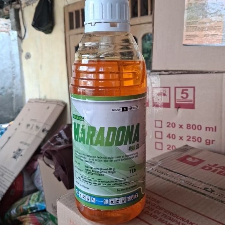 Herbisida sistemik MARADONA 490SL.Basmi rumput sampai akar.kemasan 1liter.