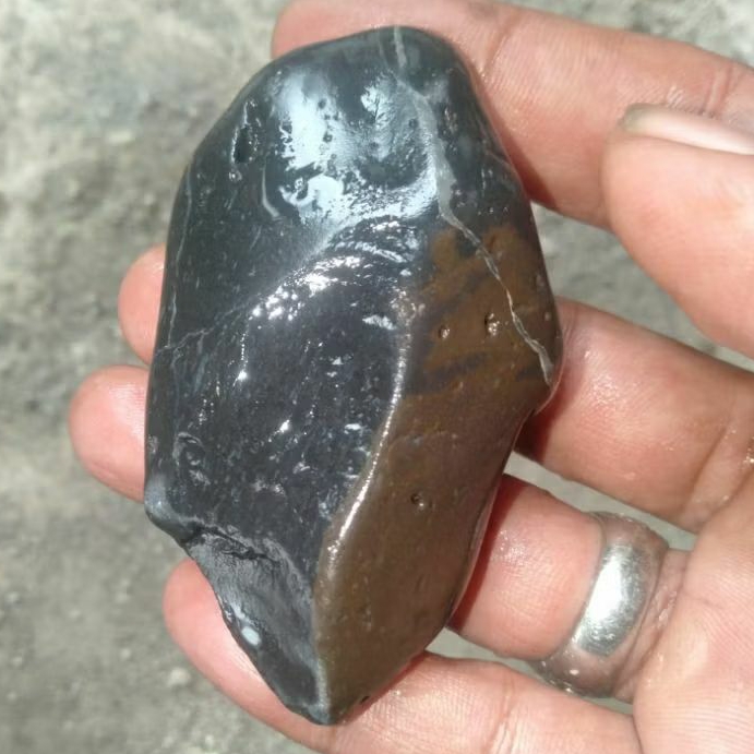 Batu Petir Mata Tommbakk Bentuk & Motif Asli AlamSemeru Lumajang