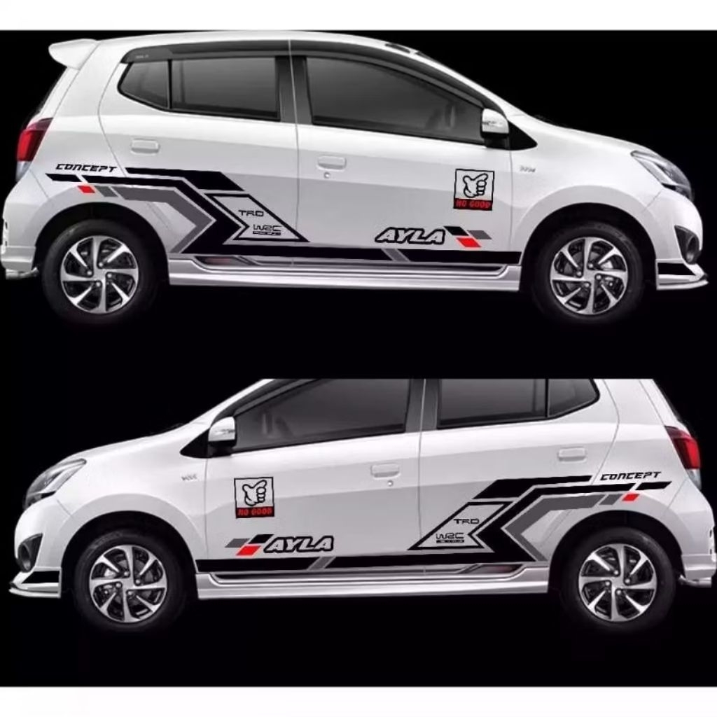 Sticker mobil Agya Ayla dll stiker list terlaris mobil Agya stiker mobil Agya Ayla keren terbaru