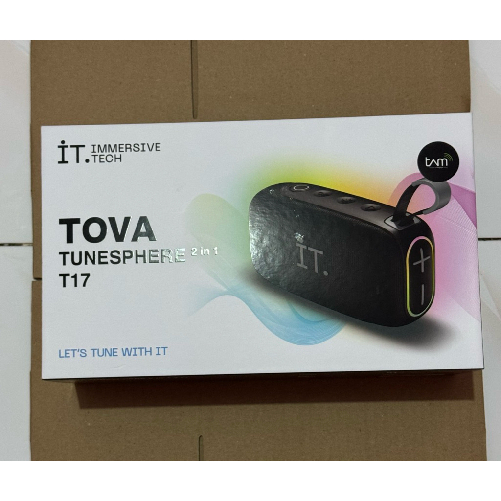 TOVA Tunesphere 2 in 1 T17 Speaker Bluetooth Segel Dan Baru