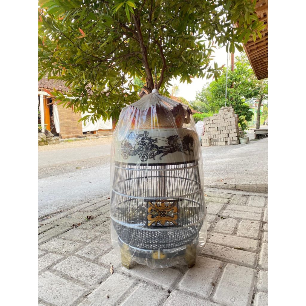sangkar/kurungan/kandang burung perkutut bahan full fiber/plastik