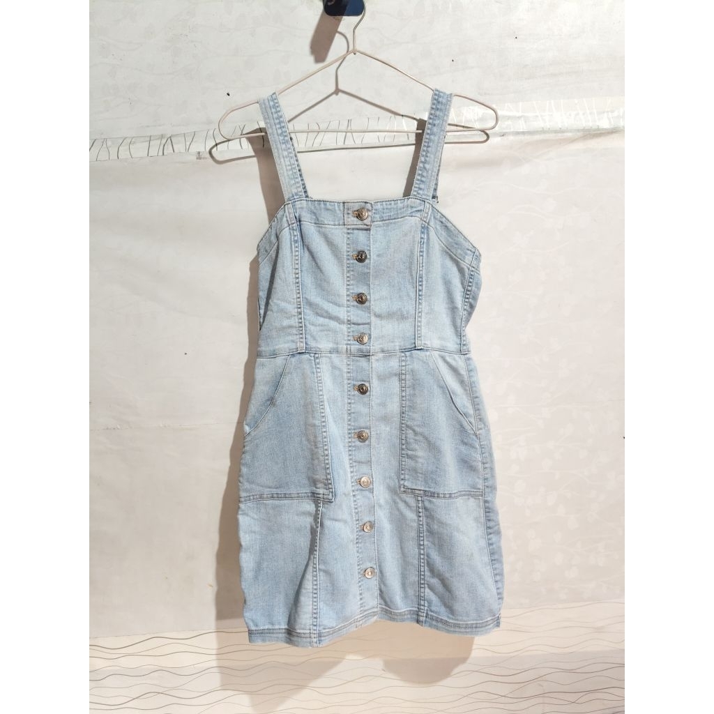 mini dress denim h&m
