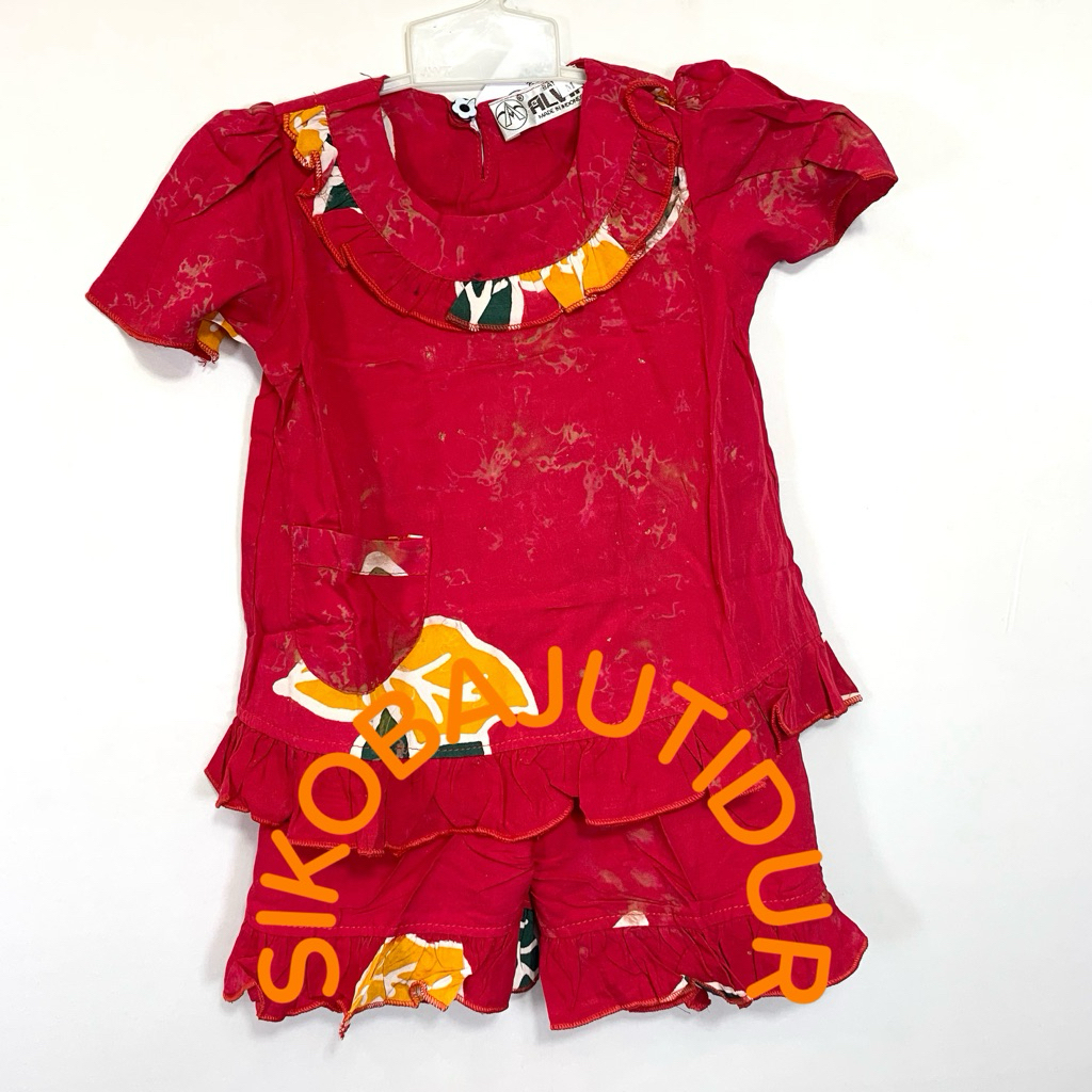 Stelan Alvin Baby 1-3 Tahun | Stelan Batik Alvin Anak Perempuan | Stelan Batik Anak Perempuan