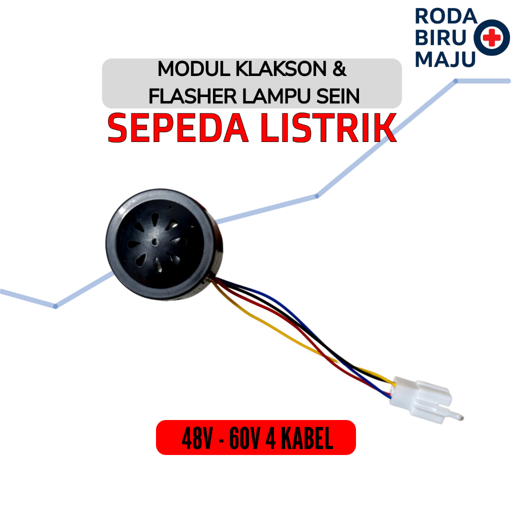 Modul Klakson Flasher Lampu Sein Sepeda Listrik 48V - 60V Horn E-Bike Universal