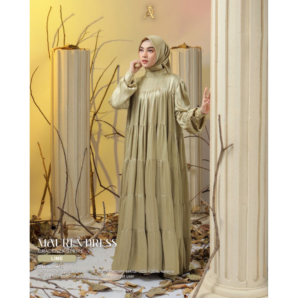MAUREN DRESS / DRESS ARRAFI / DRESS LEBARAN / GAMIS