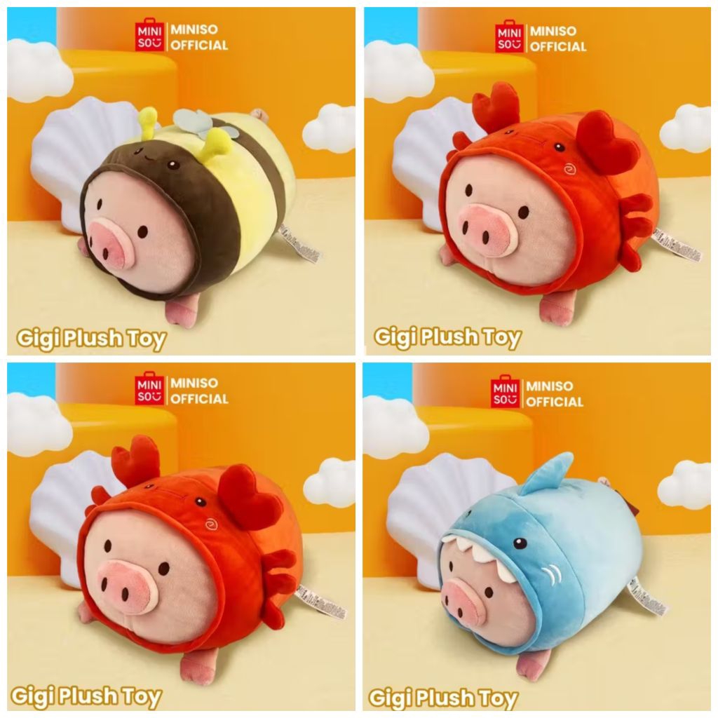 MINISO BONEKA BABI GIGI PLUSH TOY