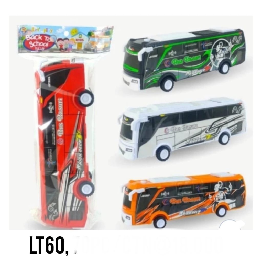 GOGO TOYS - MAINAN MOBIL MOBILAN BUS BASURI LT60 /MOBIL TELOLET / MAINAN ANAK ANAK