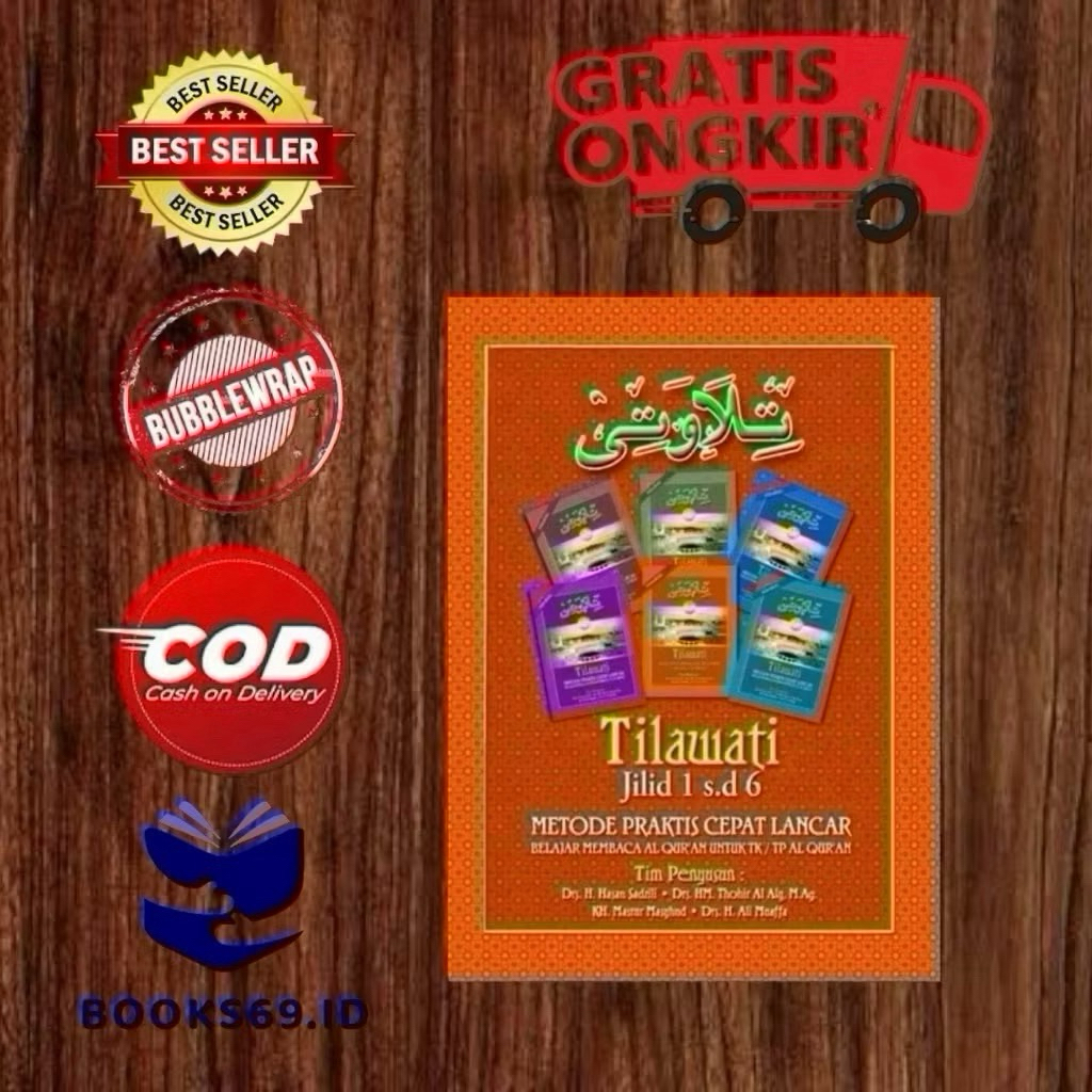 Buku Tilawati Lengkap Jilid 1 Sampai 6 Soft Cover