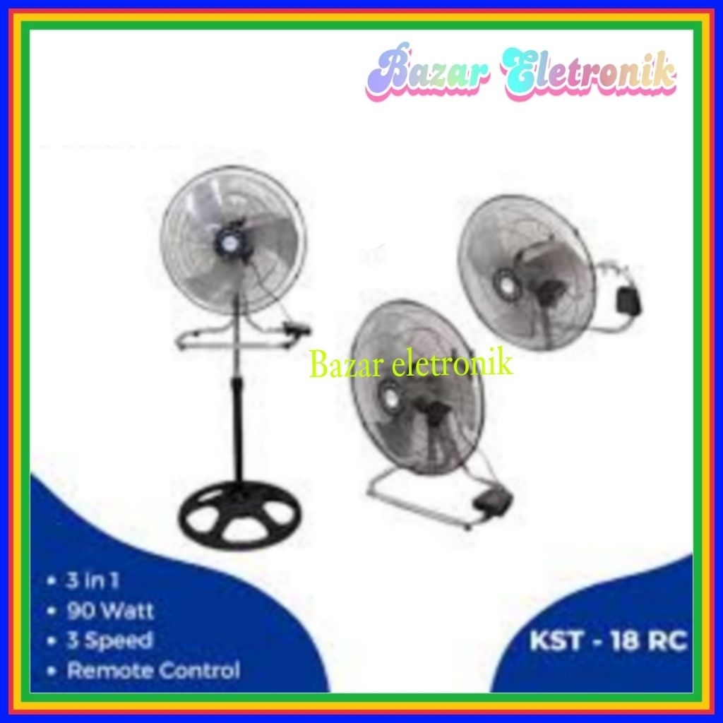 STAND FAN MIYAKO KST 183 / KIPAS ANGIN BERDIRI MIYAKO  KST 183 18 INCH