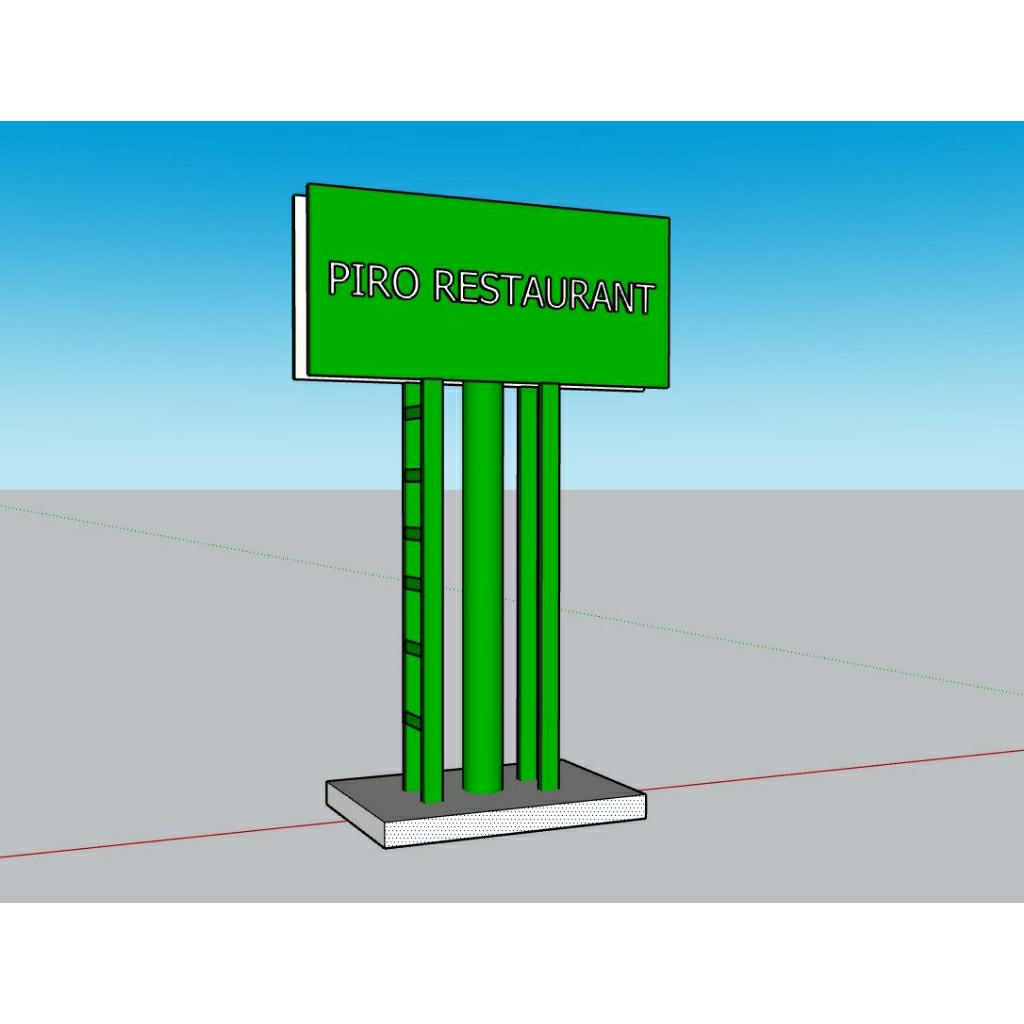 Jasa Pembuatan Reklame / Plang Nama Toko / Billboard (300cmX200cm)