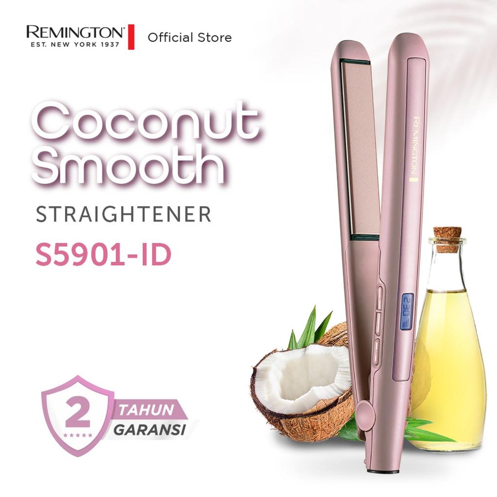 Remington Catokan Pelurus Rambut Coconut Smooth S5901 - S5901