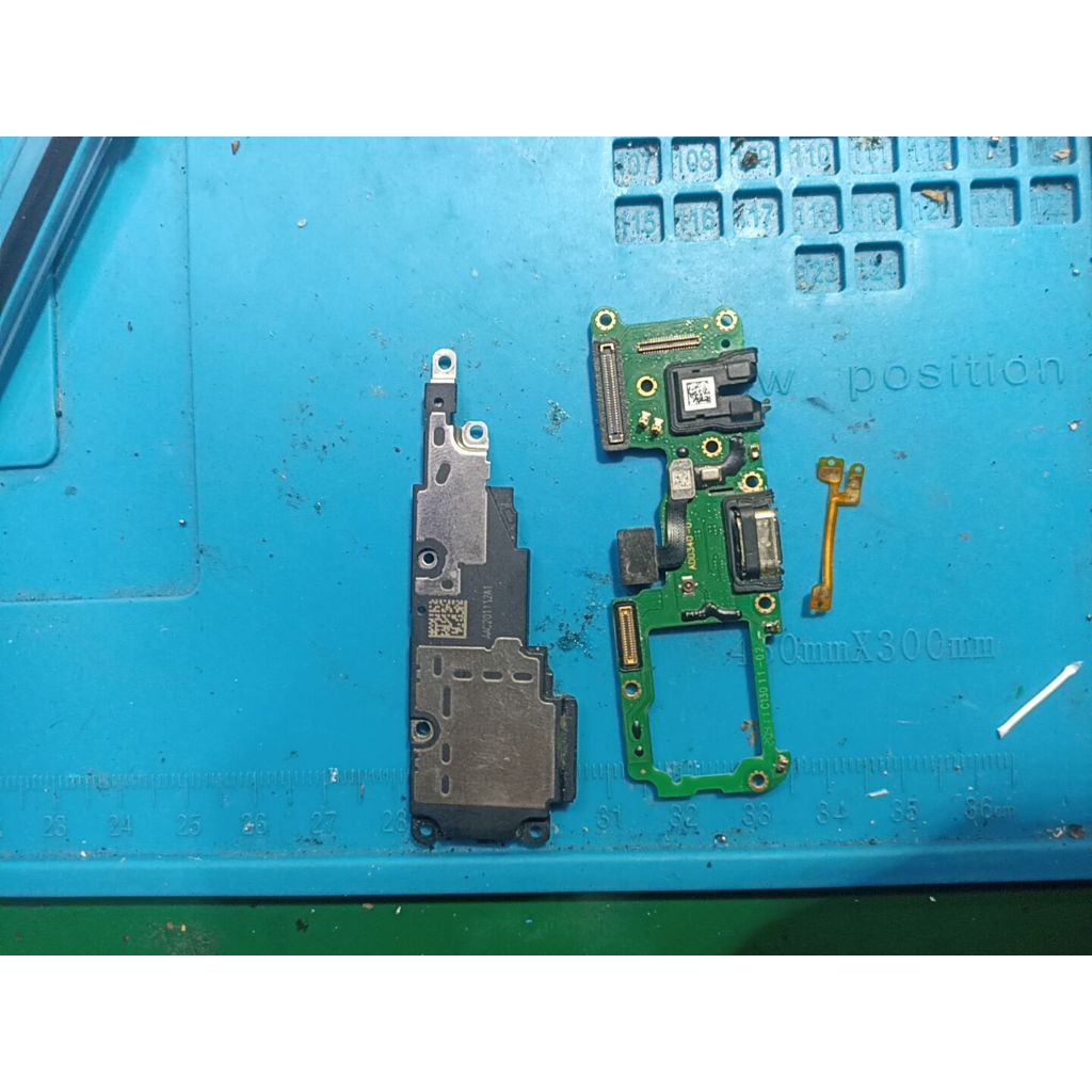 speaker bawah + papan cas + sidik jari ori copotan oppo reno4f