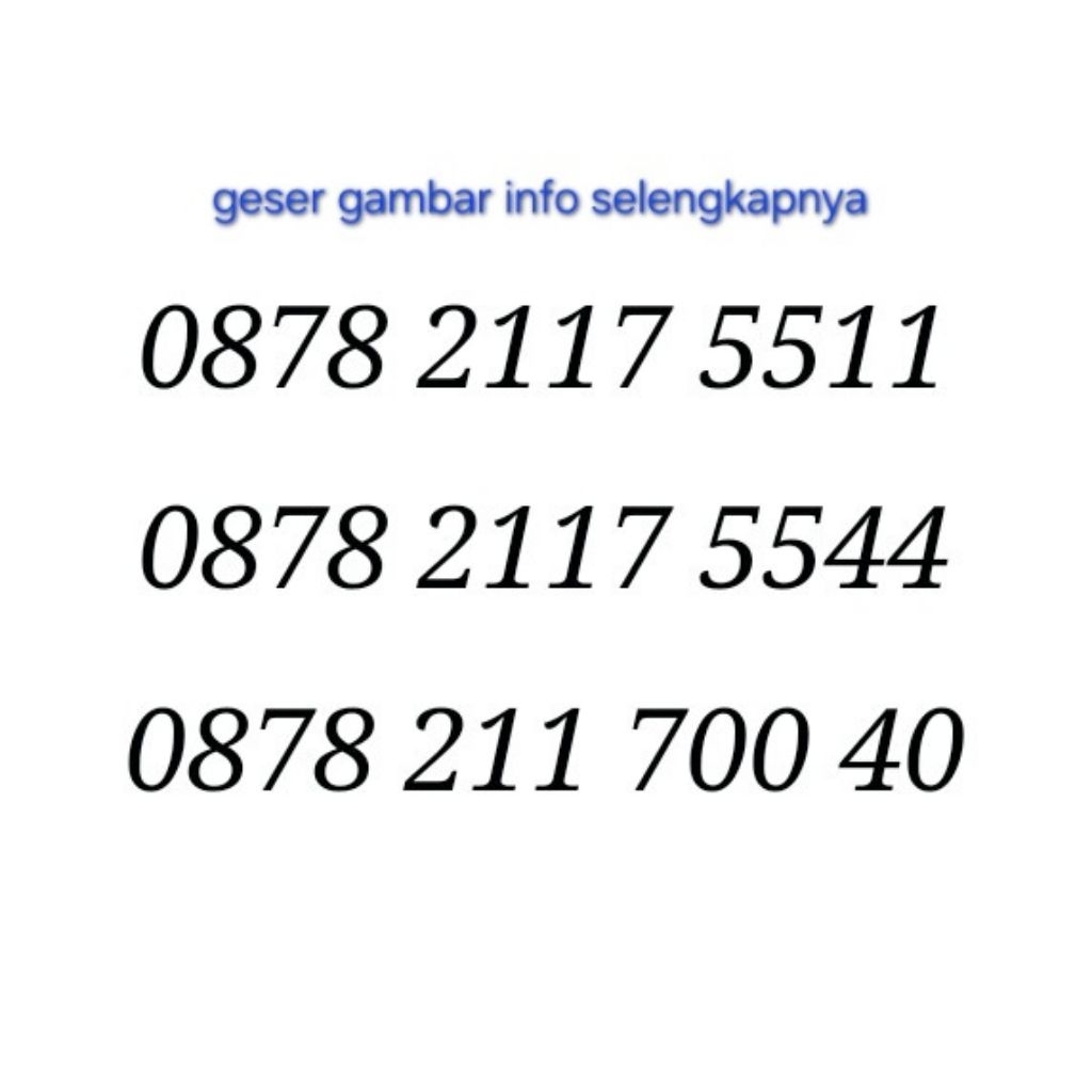 Nomor Cantik XL Kartu Perdana 4G non kuota paket internet data BUKAN 10 nomer 11 digit