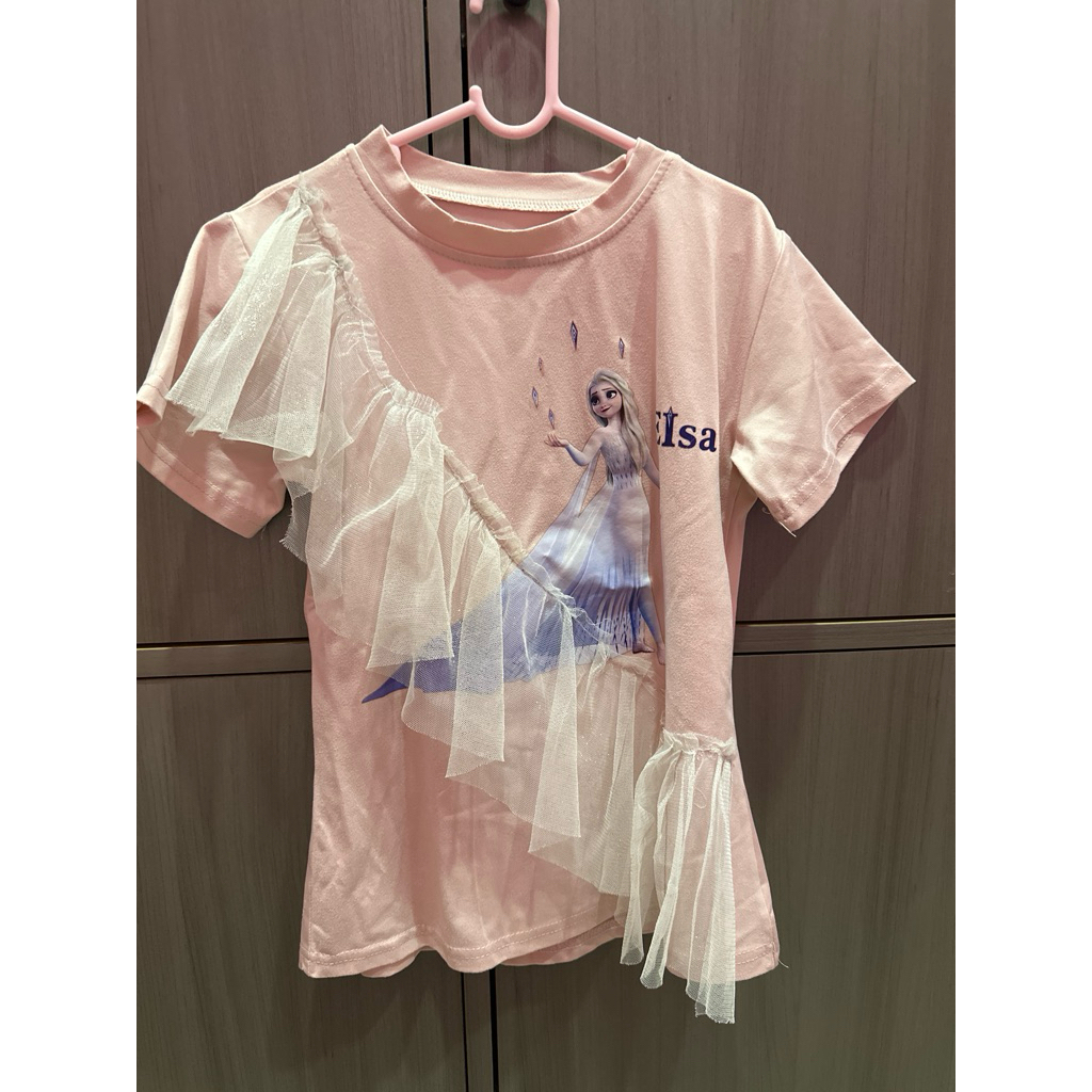 Kaos anak perempuan Elsa Frozen