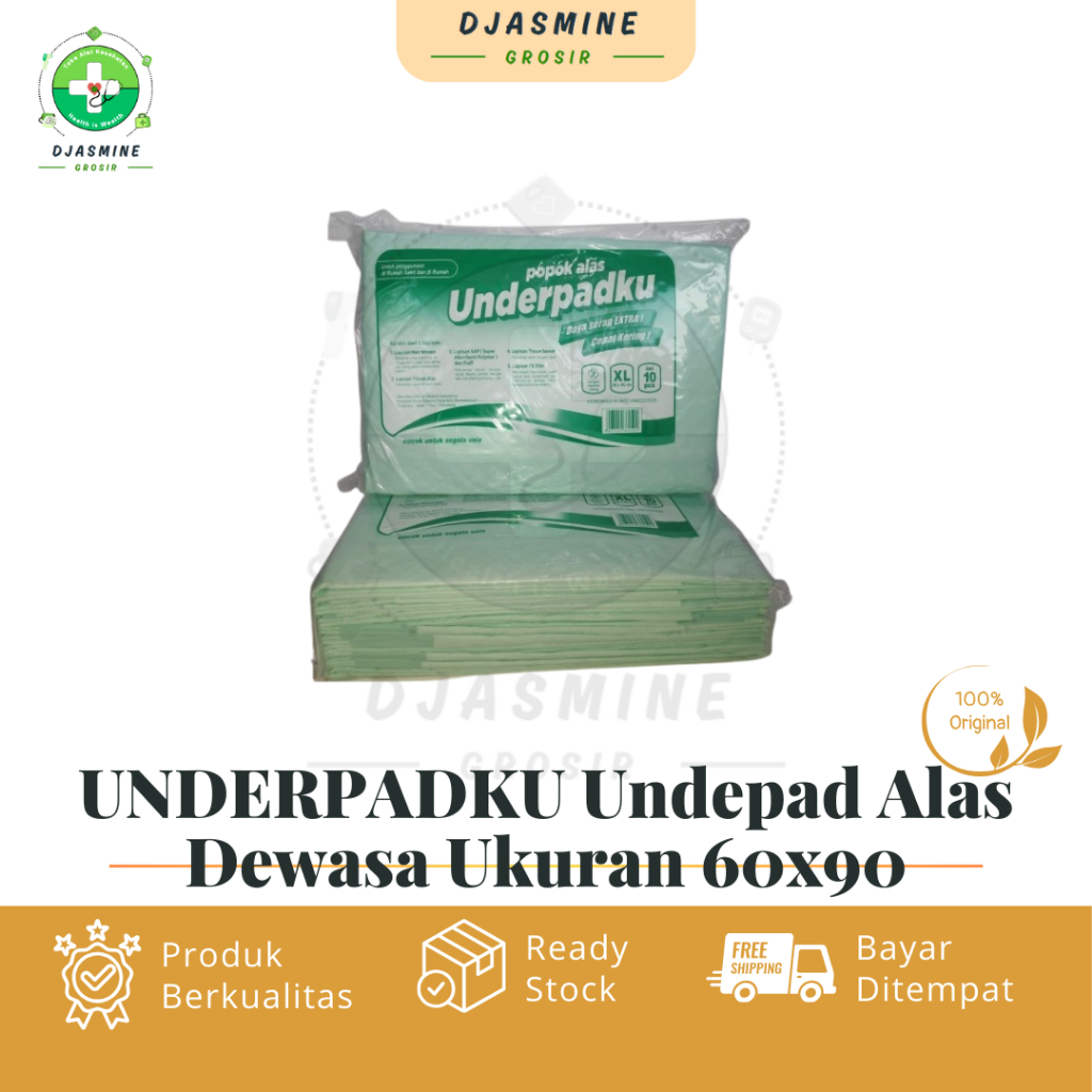 UNDERPADKU Undepad Alas Dewasa Ukuran 60x90