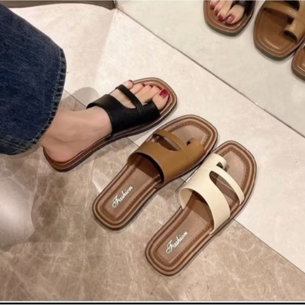 Sandal wanita flat/sandal wanita rumahan/sandal wanita