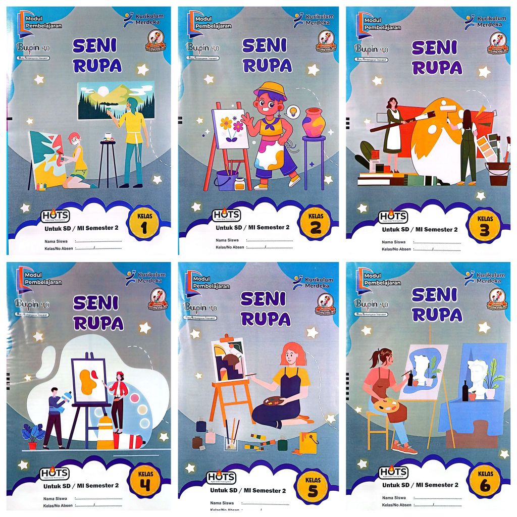 LKS SD MI SENI RUPA KELAS 1 2 3 4 5 6 SEMESTER 2 TA 2025/2026 KURIKULUM MERDEKA | BUPIN