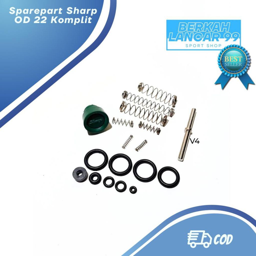 Sparepart Set Pompa Sharp Komplit - Seal Set - Per Set - Valve Standar Komplit