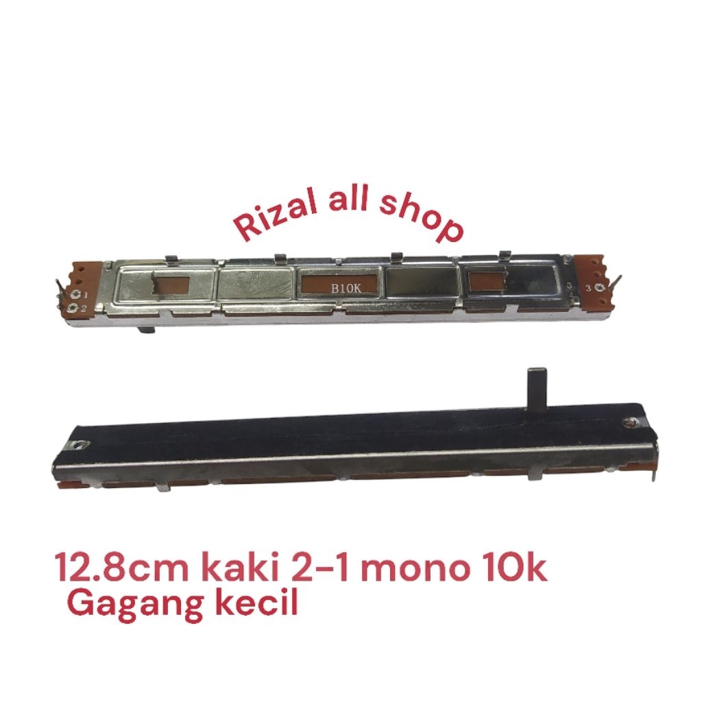 Potensio geser 12,8cm kaki 2-1 mono 10k gagang kecil [1pcs]