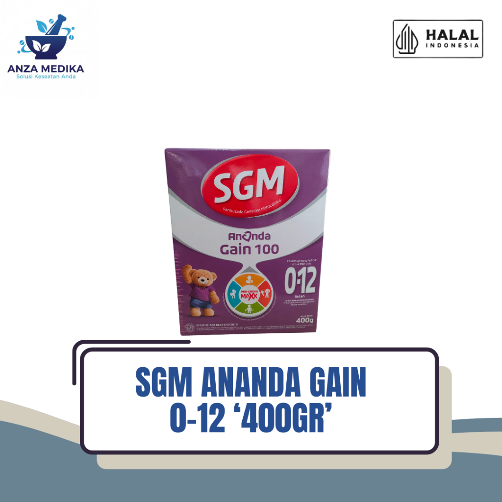 SGM Ananda Gain 100 – Susu Formula Bayi 0–12 Bulan Penambah Berat Badan