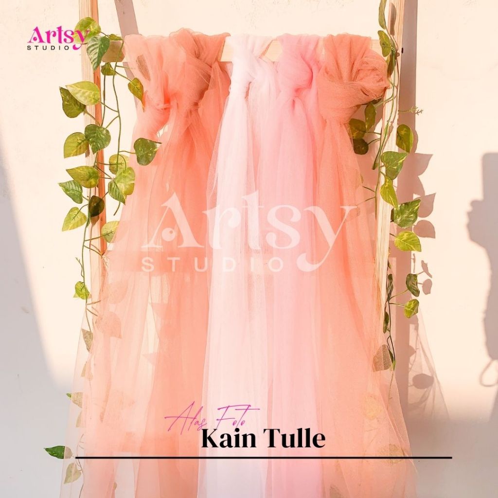 Kain Tile Tulle Polos Napkin Properti Foto Elegan, Dekorasi & Craft | ARTSY STUDIO
