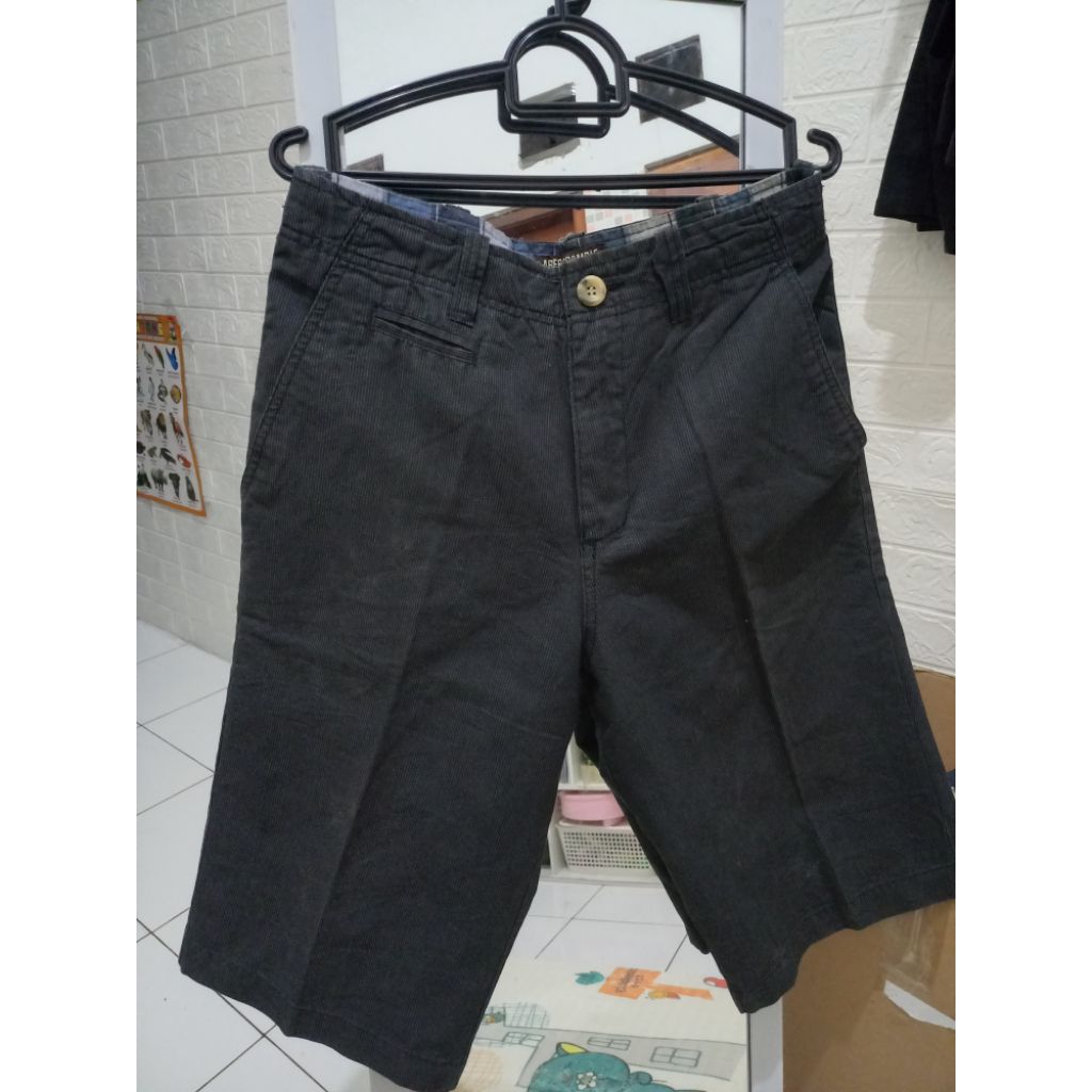 Celana pendek pria celana jeans pria hitam pl