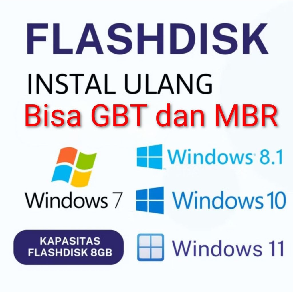 Flashdisk 8GB original, Bootable