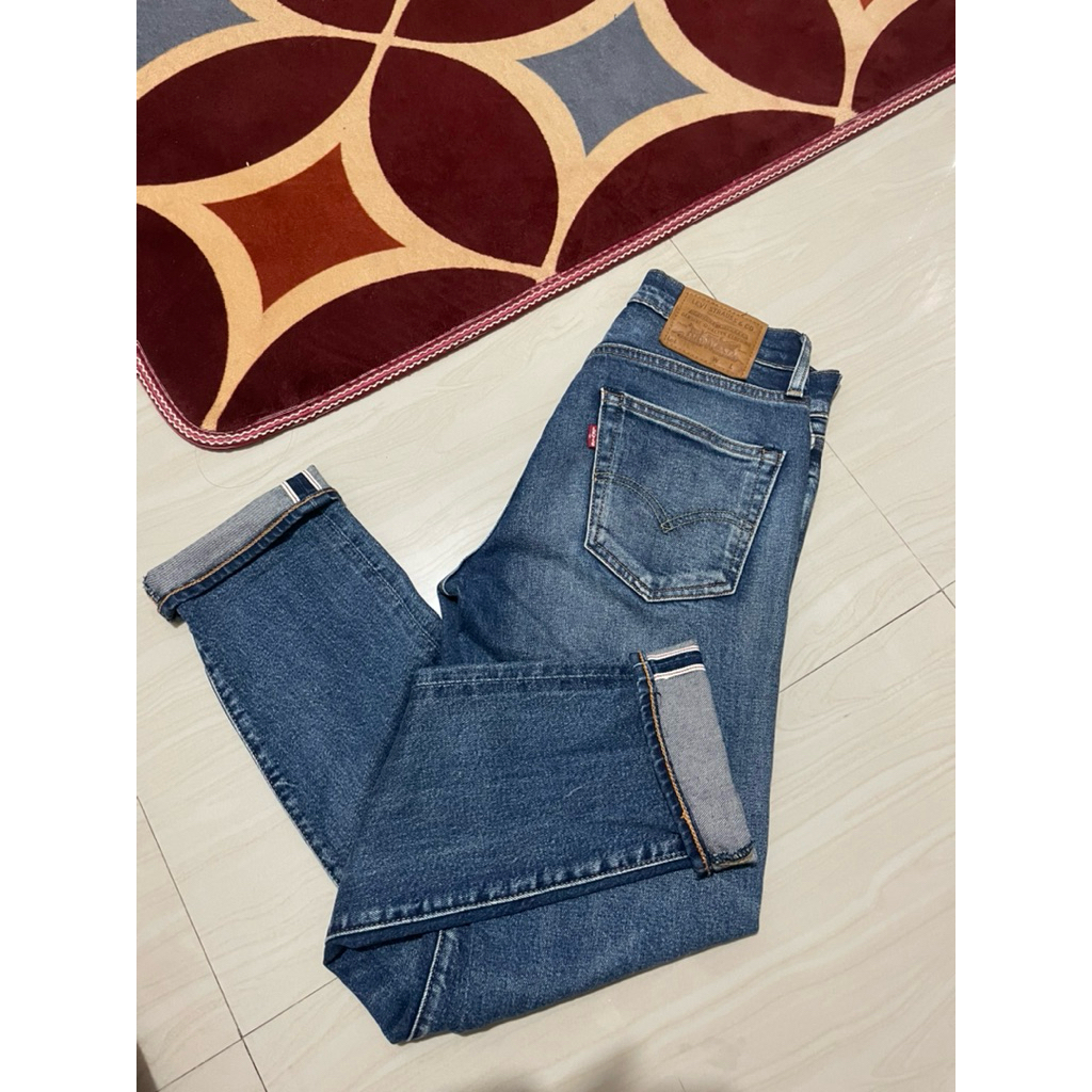 Celana levis selvedge denim size 28 slimfit